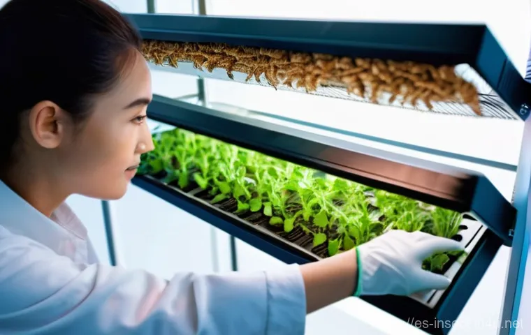 곤충 산업 전망 분석 - **Prompt:** A wide shot of a brightly lit, modern Spanish restaurant kitchen, with a charismatic Spa...