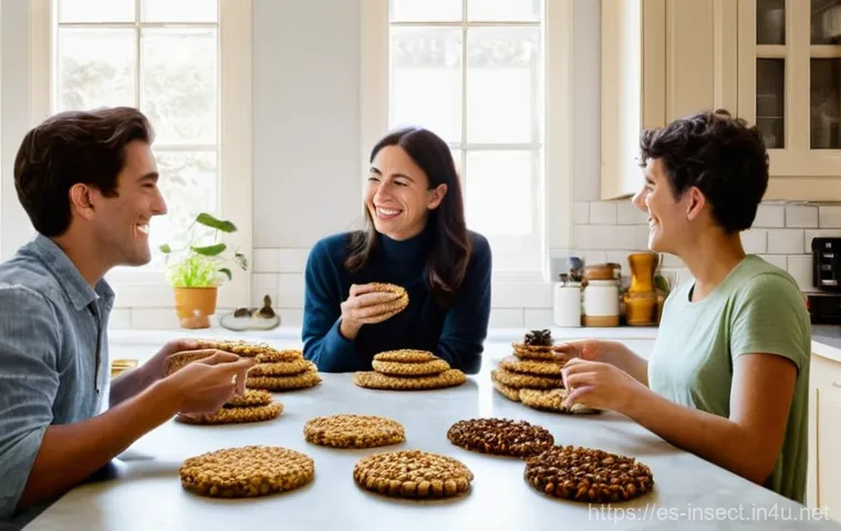 곤충 산업 전망 분석 - **Prompt:** A vibrant and clean vertical insect farm, possibly for crickets or mealworms, bathed in ...