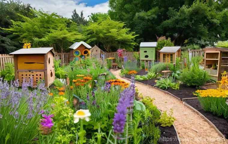 곤충 서식지 변화와 영향 - **Prompt:** A visually striking split image depicting the contrasting realities of human impact and ...